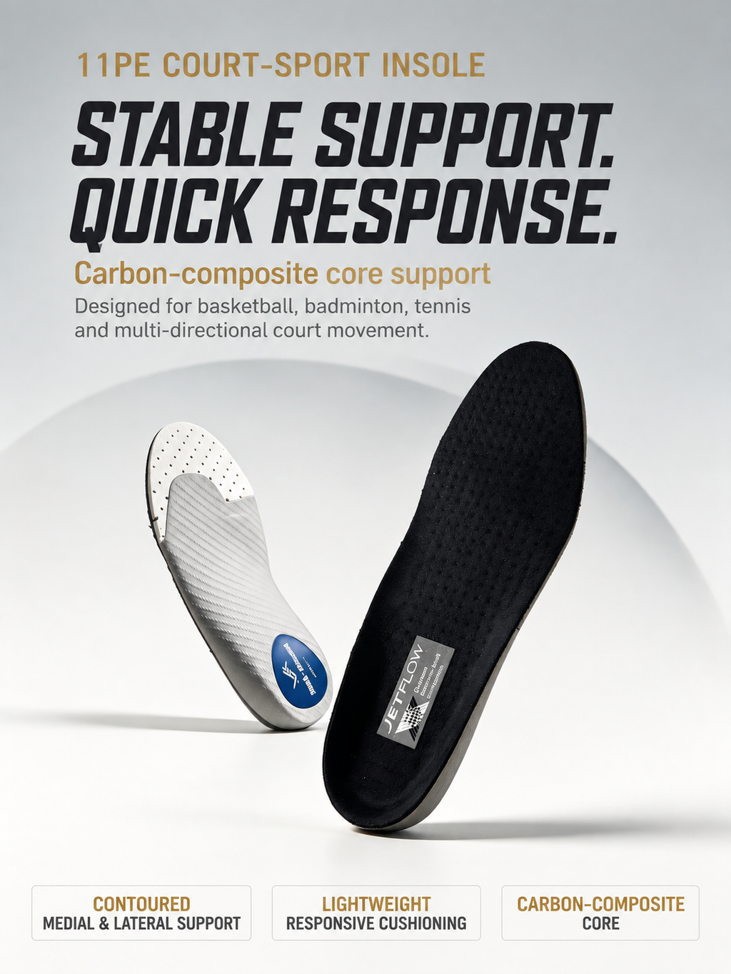 High-Rebound Court & Sport Insoles – 11PE | LERDPANTHY